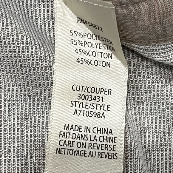 NEW Max Studio Women’s Oatmeal Tan Split Neck Pullover Top - Picture 6 of 7